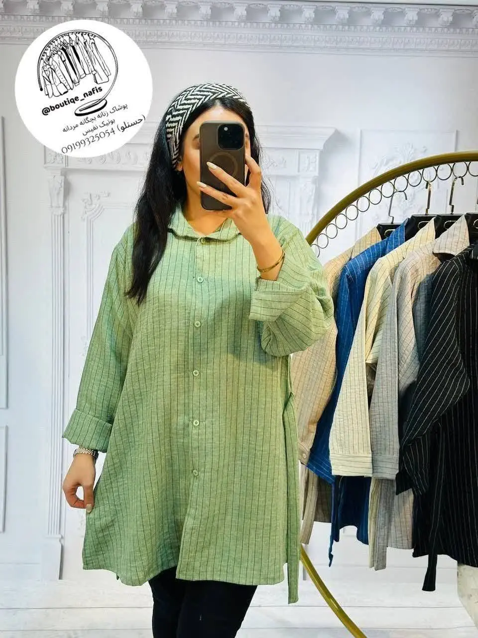 🍃مانتو جلو دکمه
