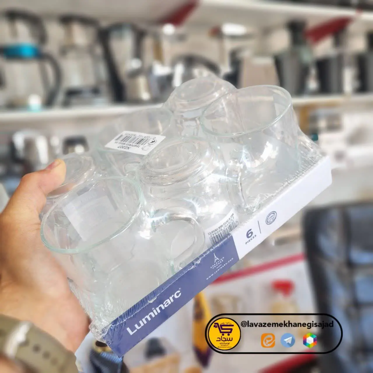 💯لیوان بلور فرانسوی 🔺بسته ۶...