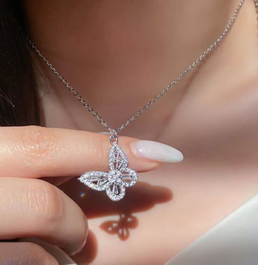 ✨گردنبند پروانه جواهری