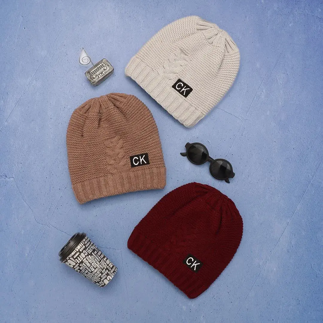 کلاه بافت بافت لاینر دار (تو خزدار) 
