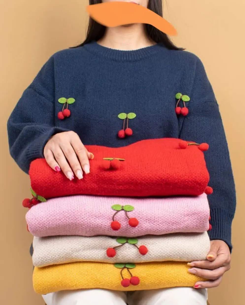 🍒بلوز بافت آلبالویی فانتزی...