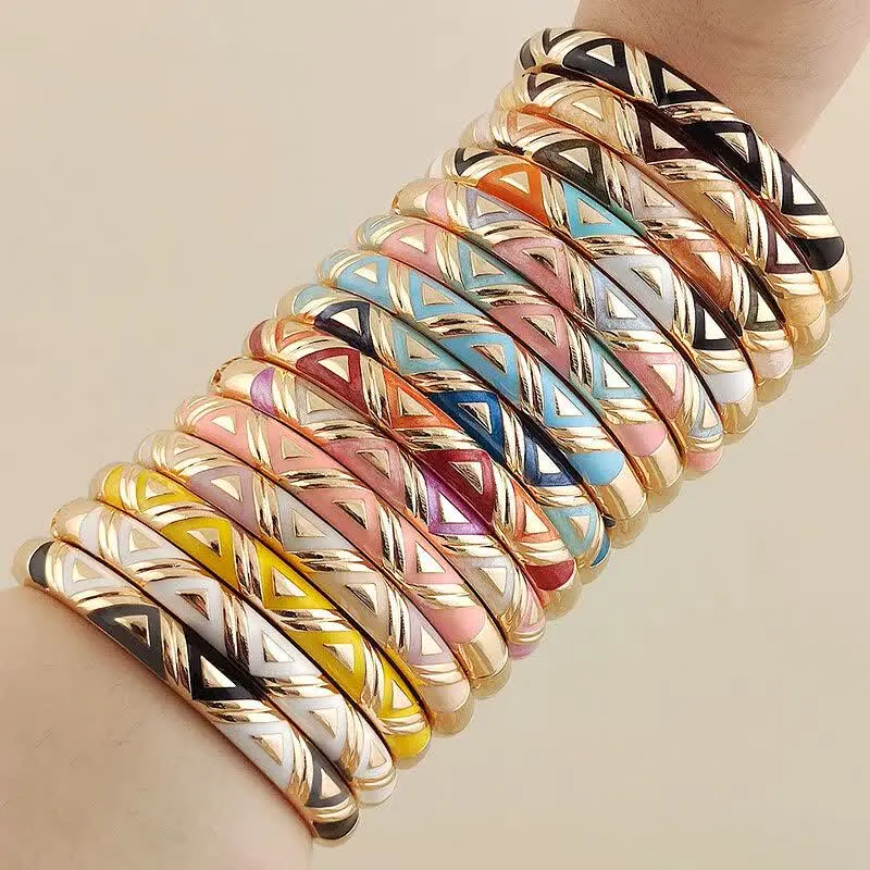 #دستبند النگویی میناکاری در ۱۵رنگ✨💥
