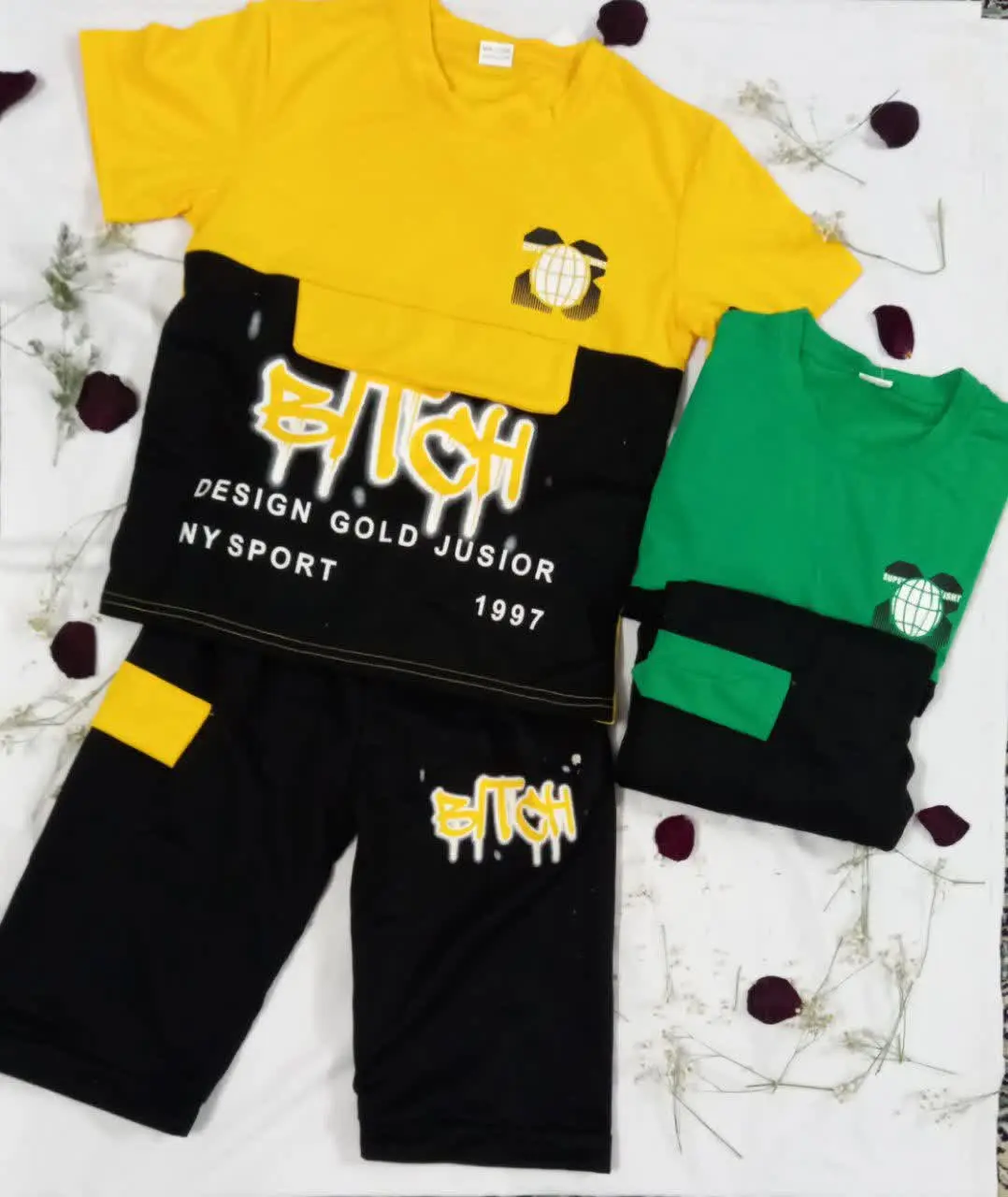 ست تیشرت و شلوارک پسرانه 
