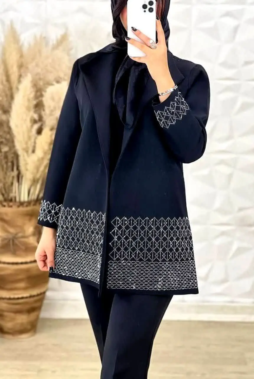 👚نام: کت لوزی نگین کاری 😍😍
