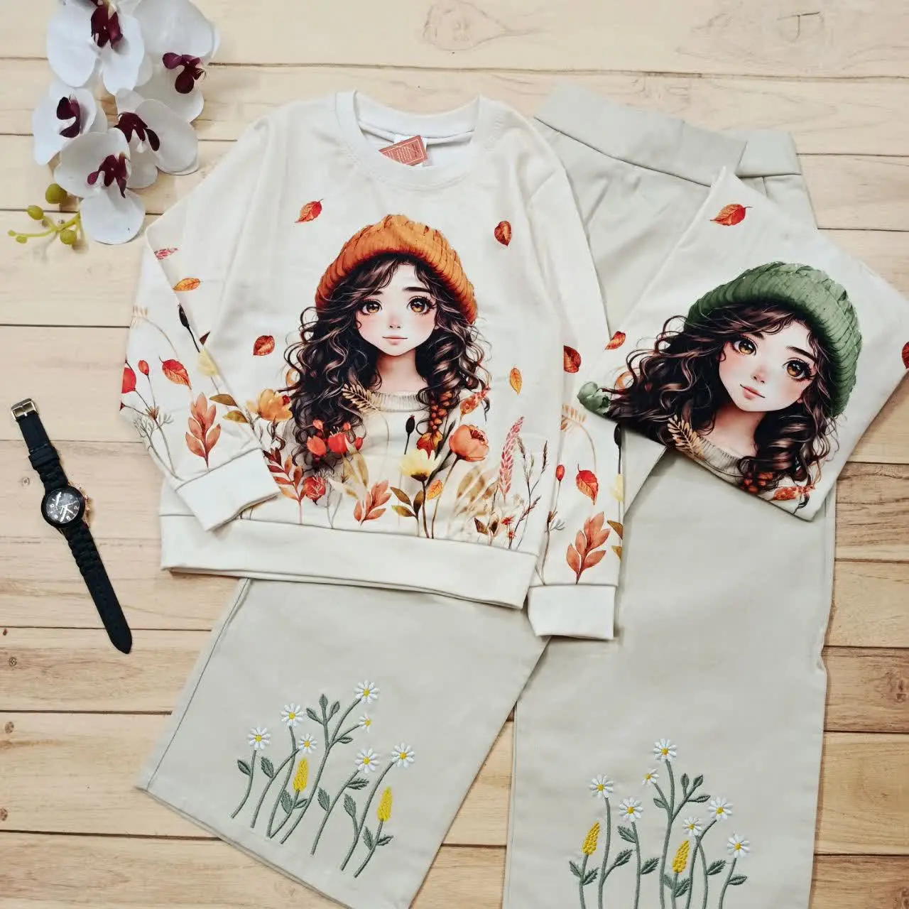 🔅رنگ: کرم با کلاه نارنجی و سبز