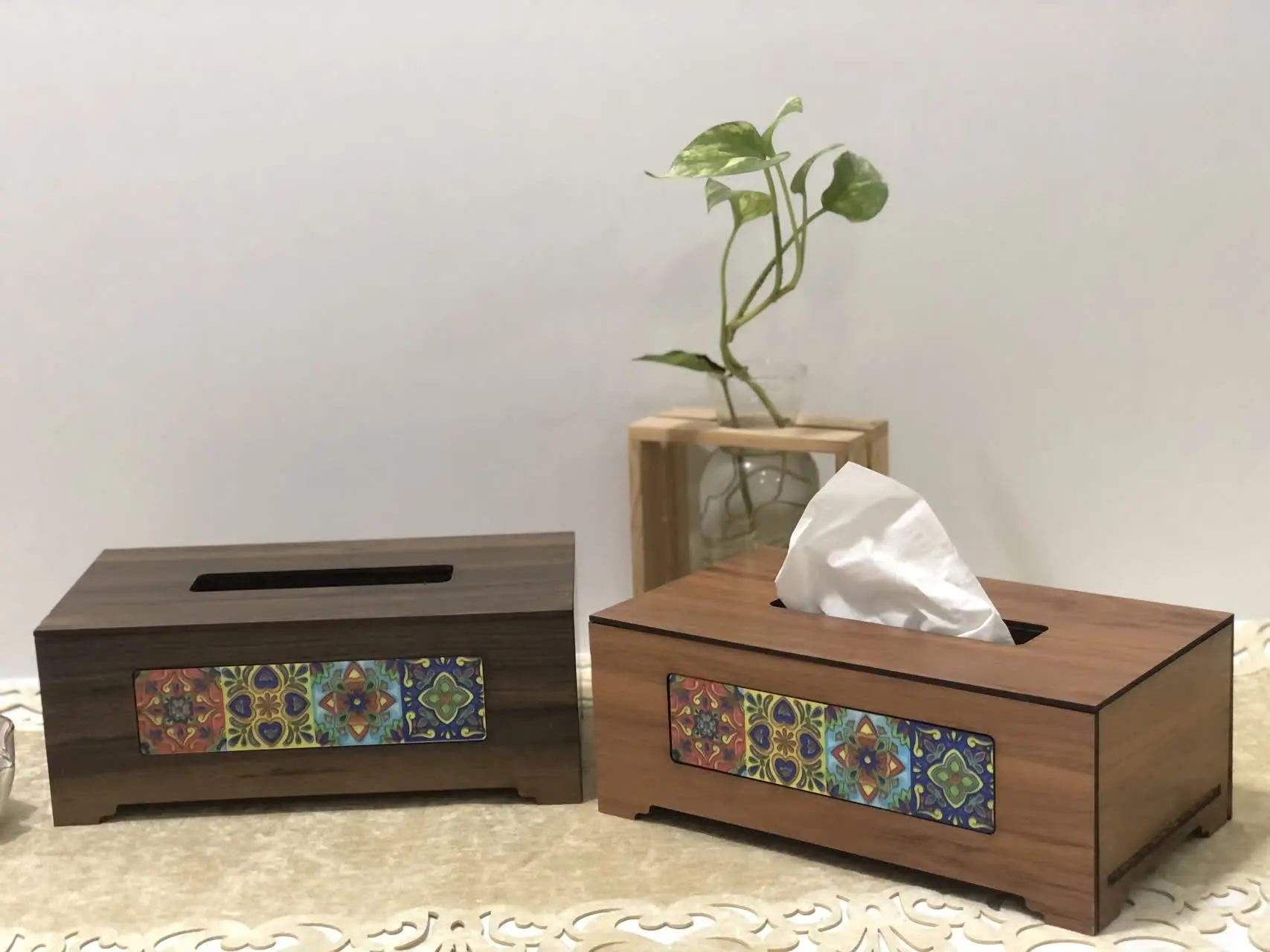 جا دستمالی طرح سنتی در ابعا...