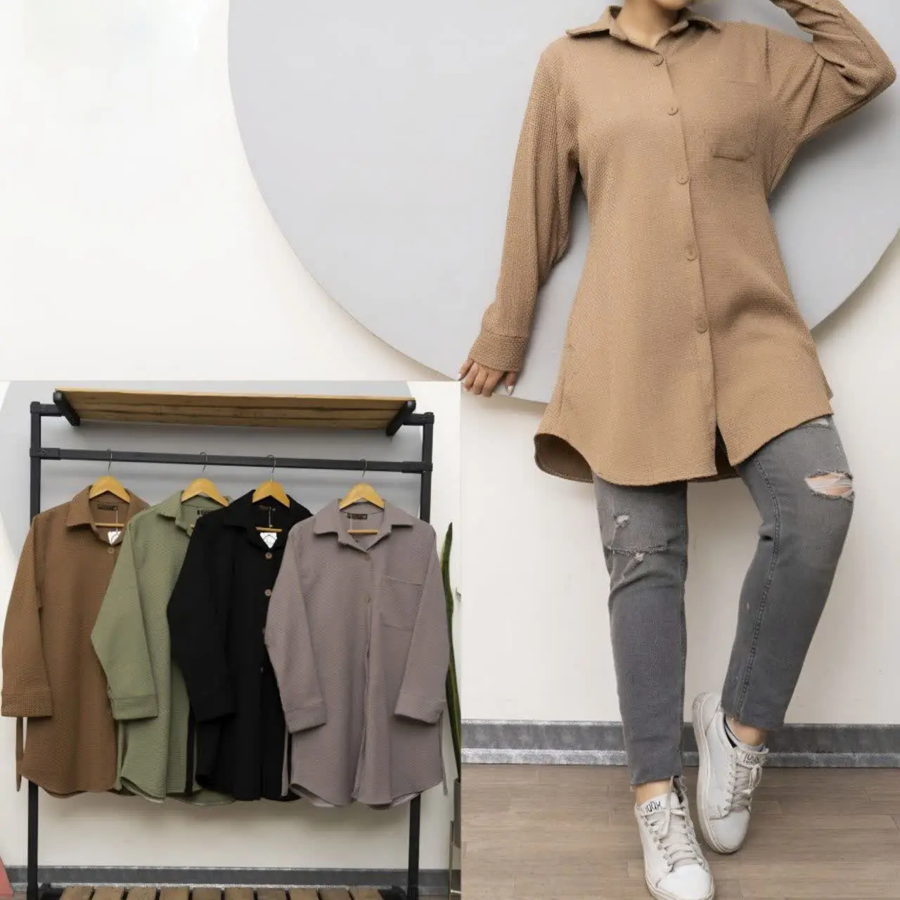 مانتو هلالی آستین مچی🍀
