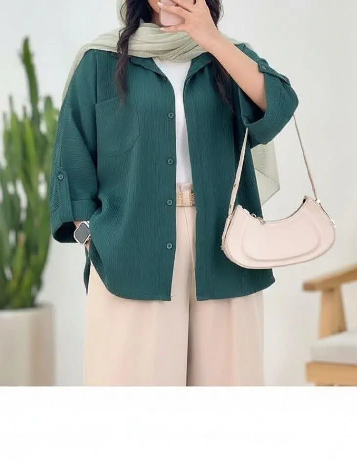 🌷نام: شومیز تک جیب سلنا