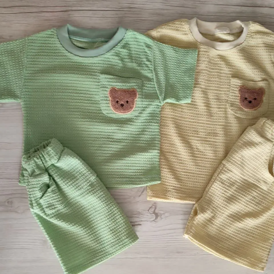 تیشرت شلوارک تدی بیسکویتی سایز ۳۵ و ۴۰
