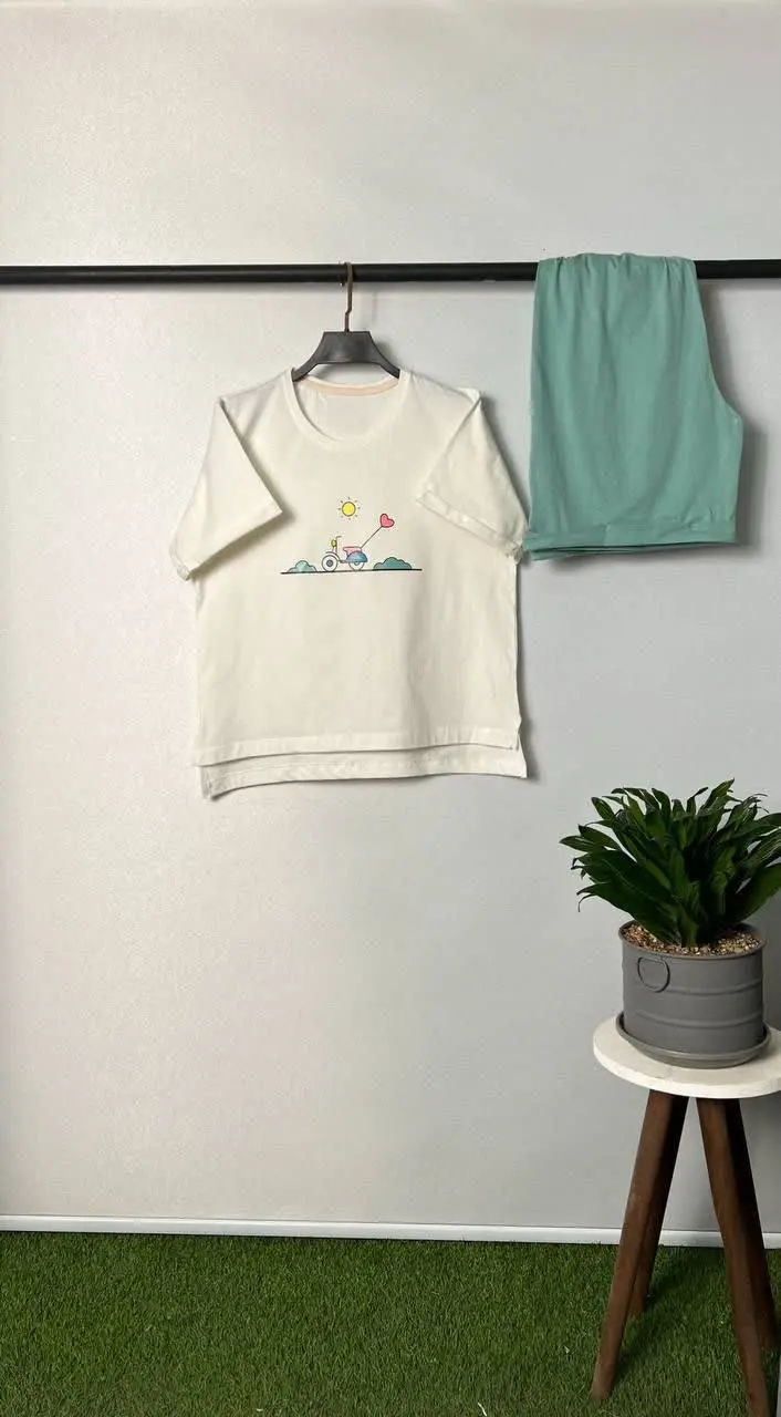 ست تیشرت وشورتک قواره بزرگ