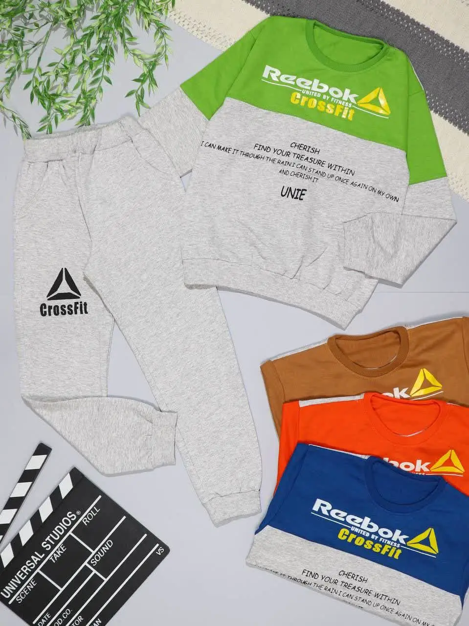 👫بلوز و شلوار پسرانه چاپ RE...