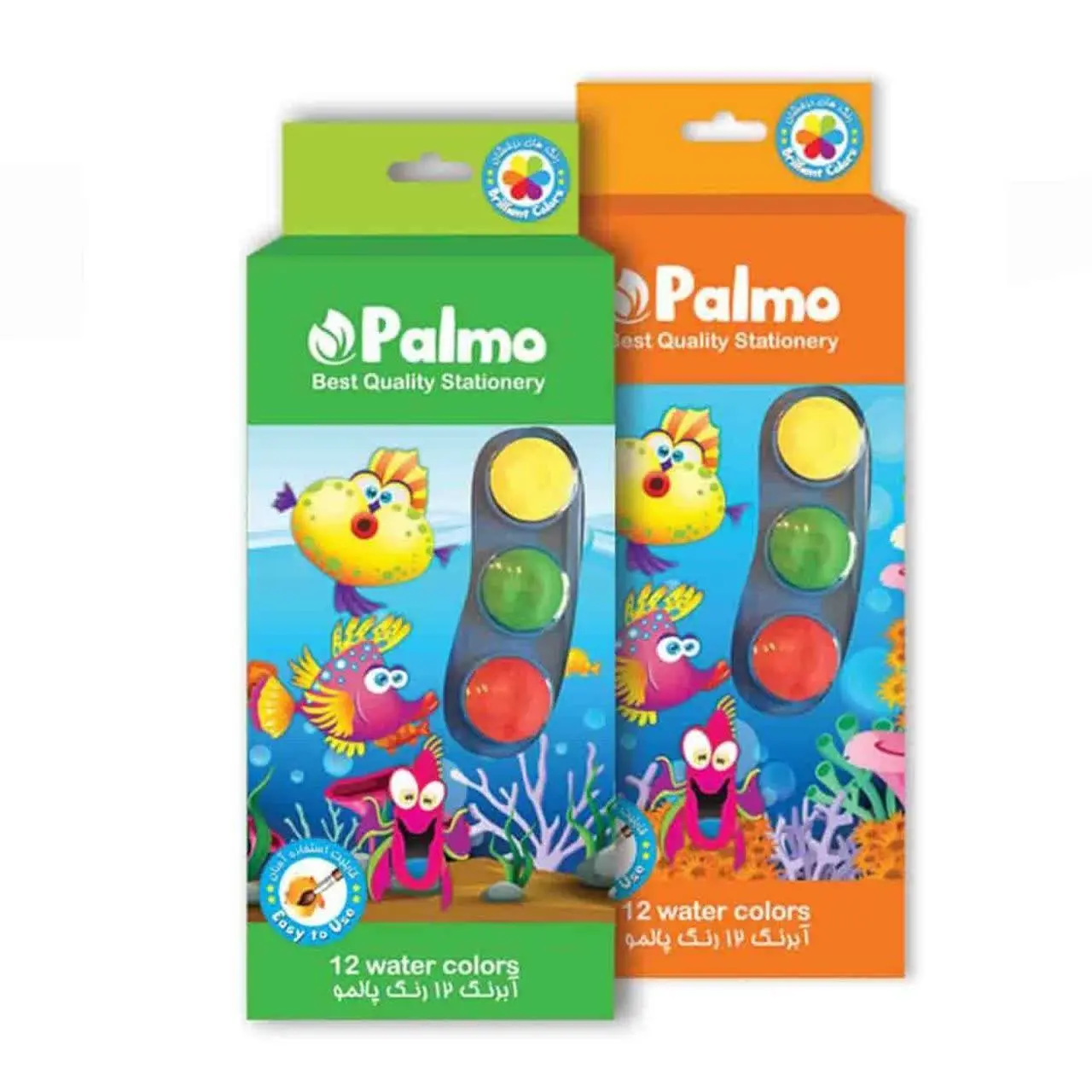 آبرنگ ۱۲ جعبه مقوایی پالمو
