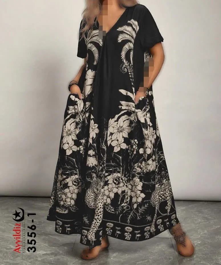 ۳۵۵۶ پیراهن ساحلی بیگ سایز
