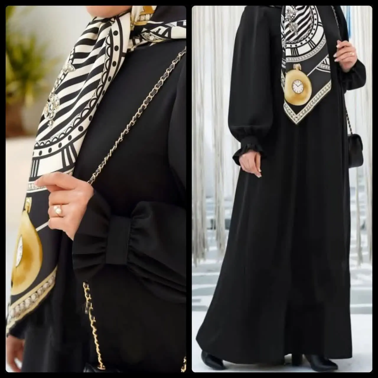 عبا حلما مشکی جواهردوزی شده