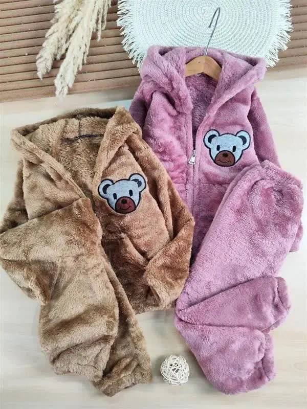 هودی و شلوار تدی گلدوزی