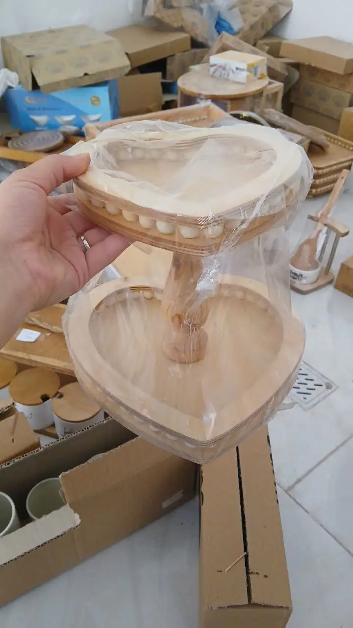 شیرینی خوری دو طبقه مهره دار
