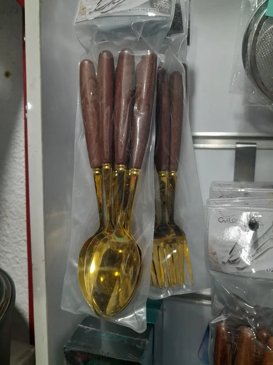 #قاشق چنگال طلایی🍓
