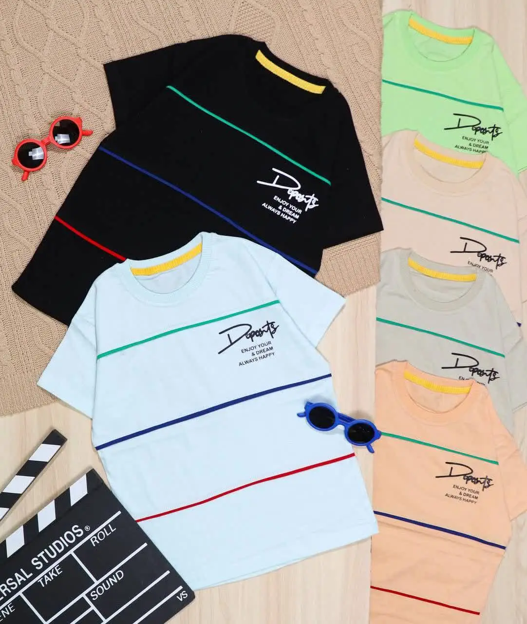 👫تیشرت پسرانه ۳ مغزی چاپ DEPOSTE👫
