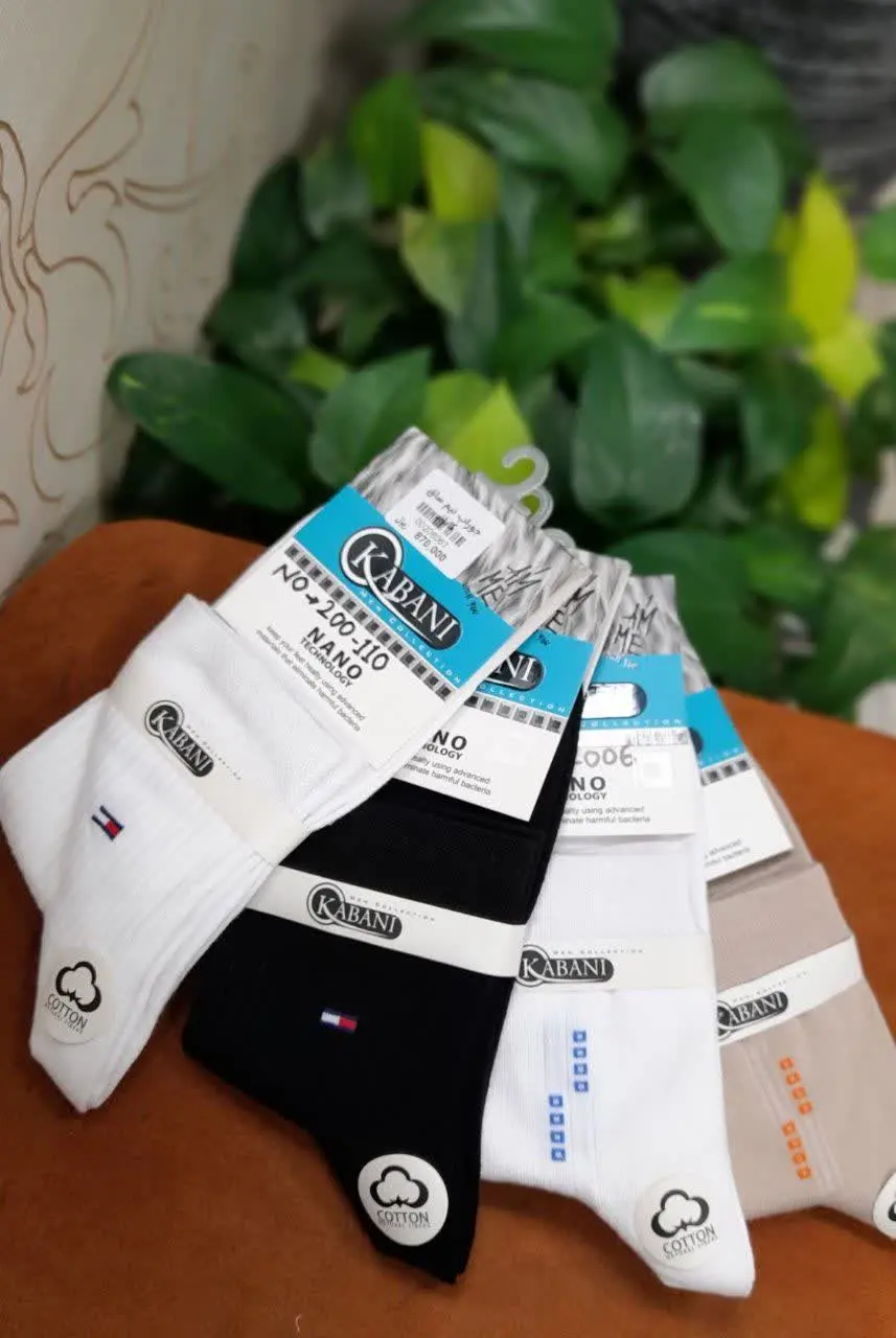 🧦 جوراب های نخ پنبه نانو، ب...