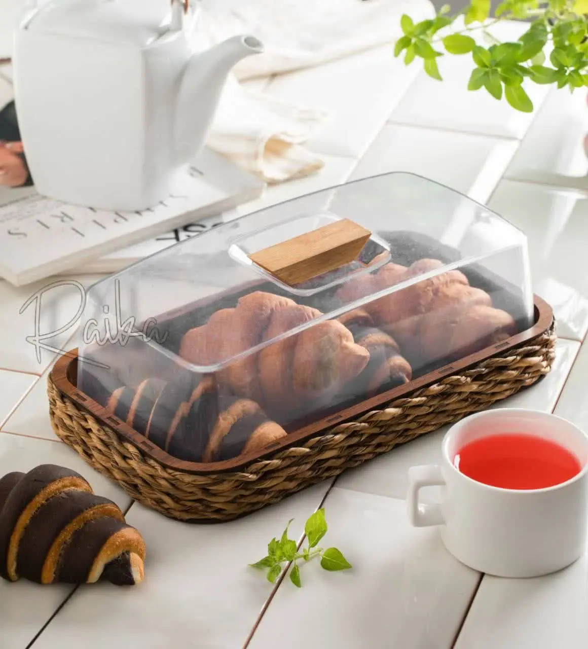 💥کاپ نان بزرگ حصیری مستطیل💥