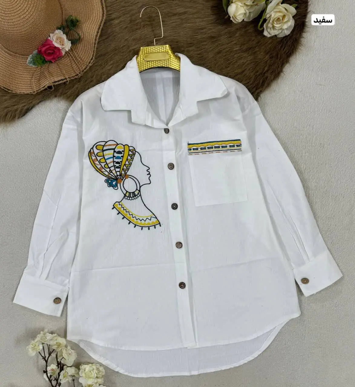 نام: مانتو گلدوزی سرخپوستی
