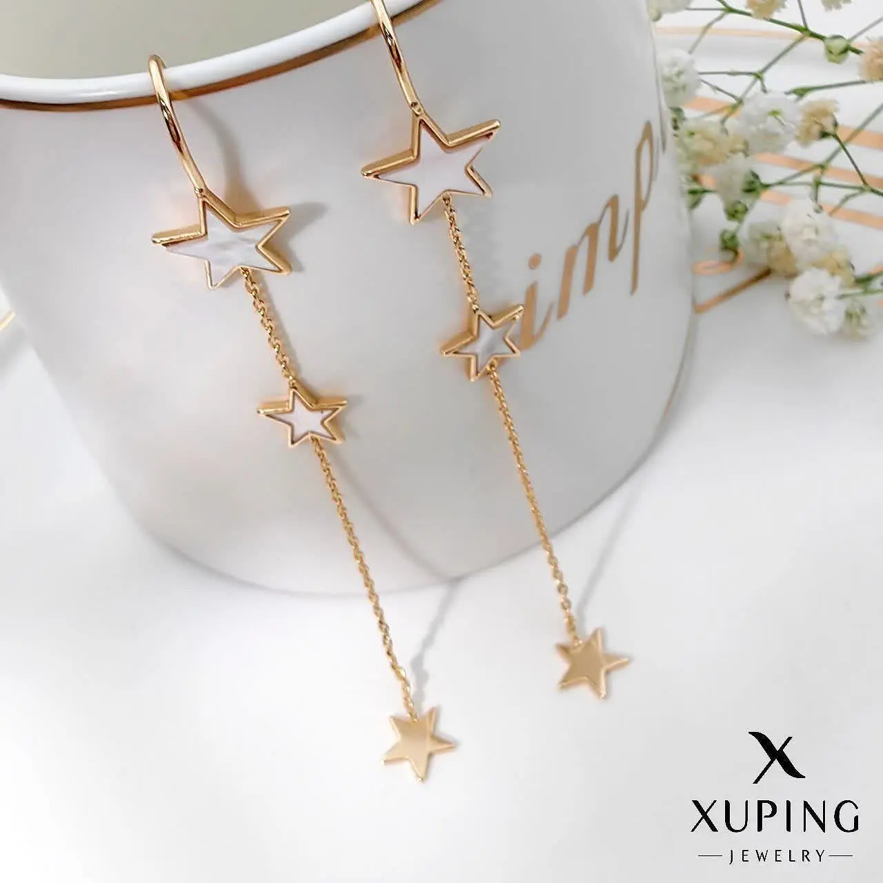 گوشواره بخیه ای ستاره ای ژو...