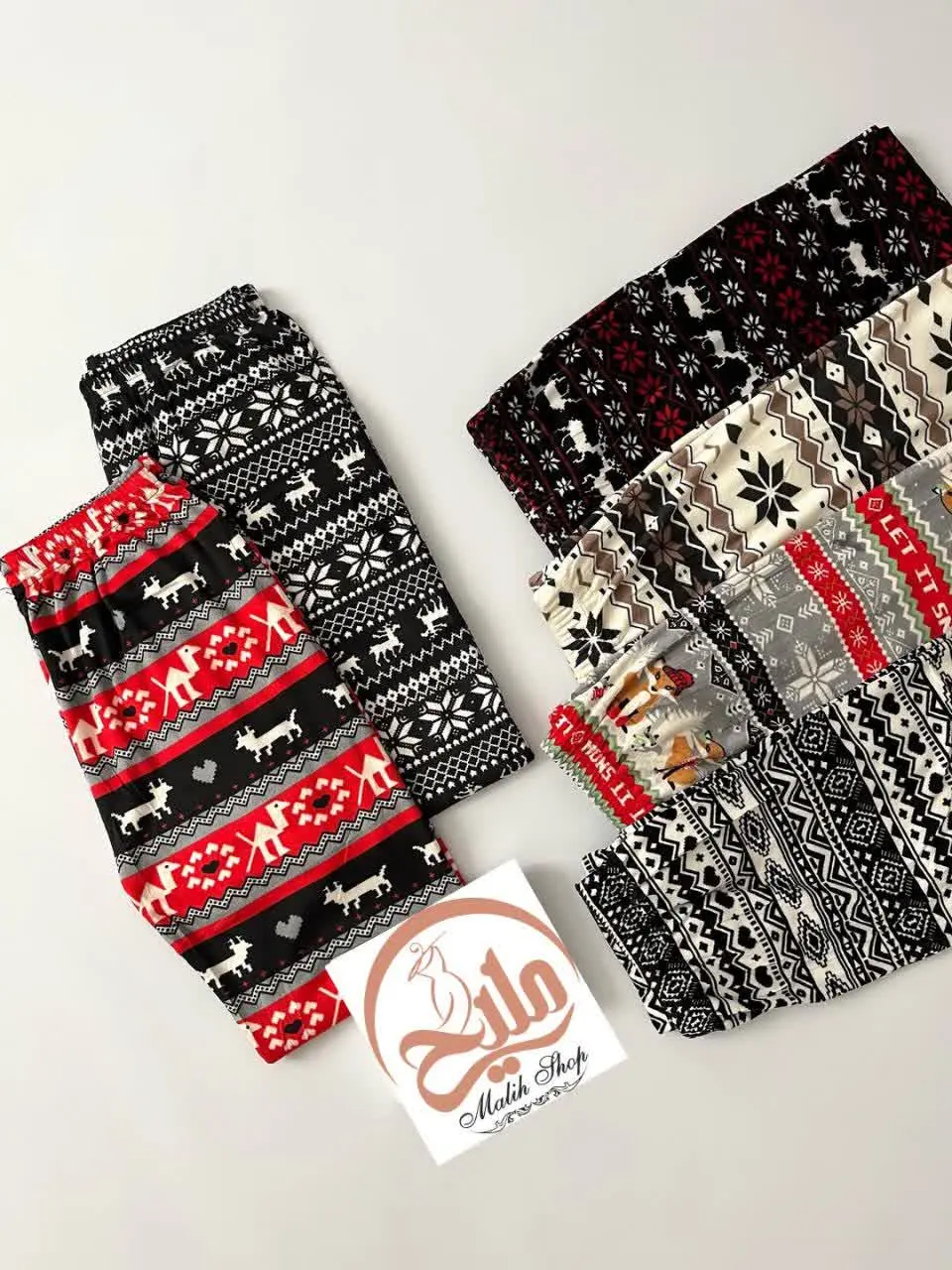 ✅شلوار مخمل طرح سنتی😍🎄🦌