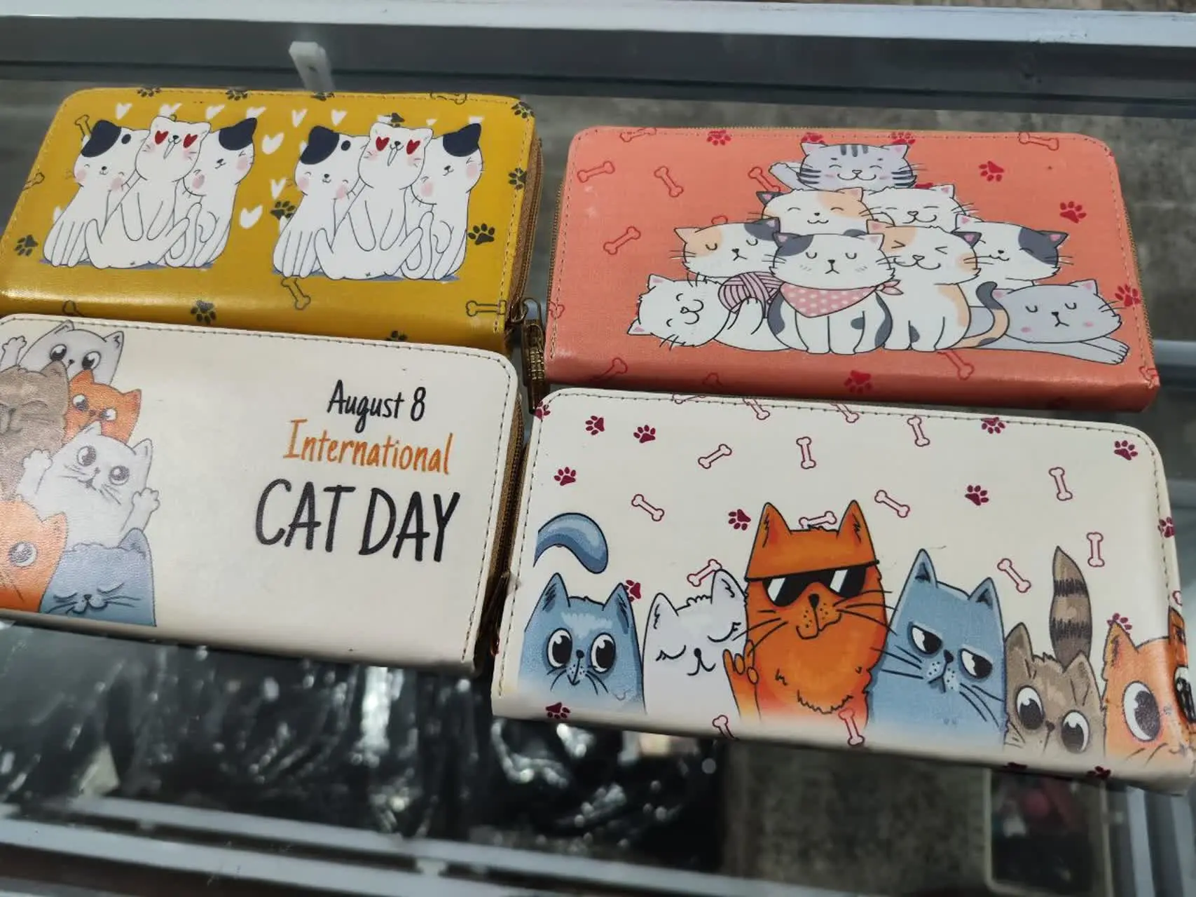 کیف چرم طرح گربه
