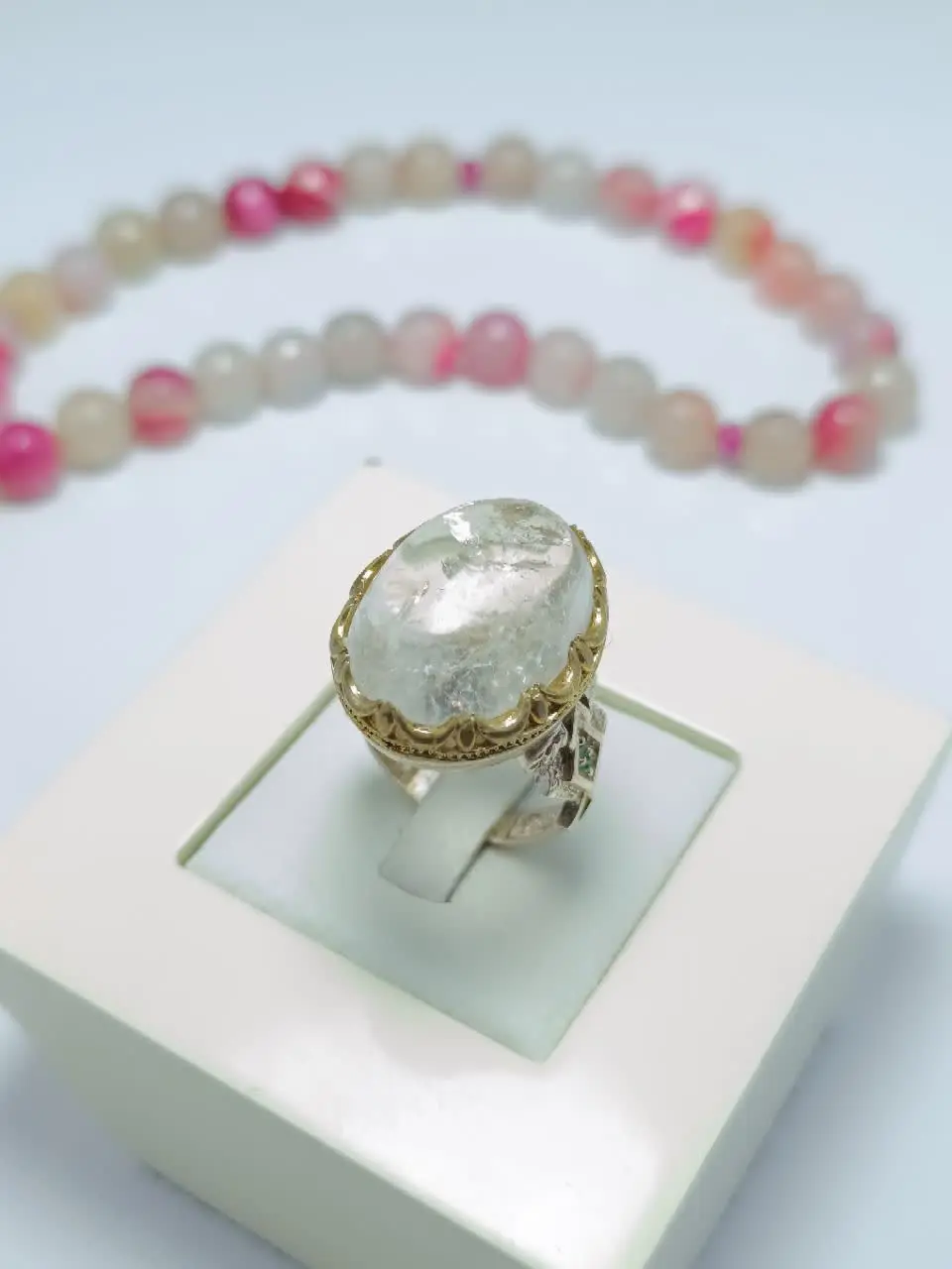 #انگشتر #نقره مردانه کله برنجی
