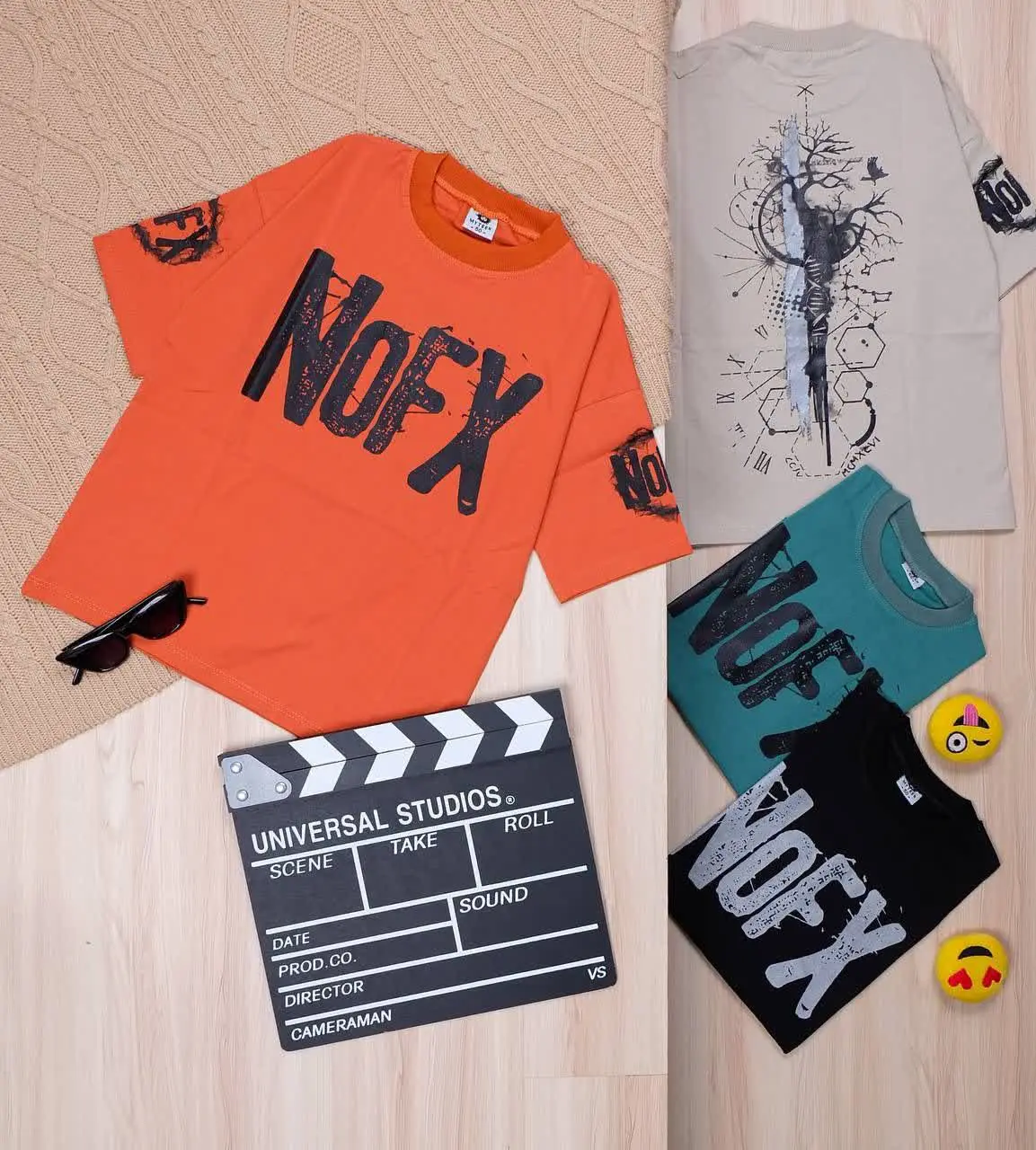 👫تیشرت پسرانه چاپ NOFX 👫
