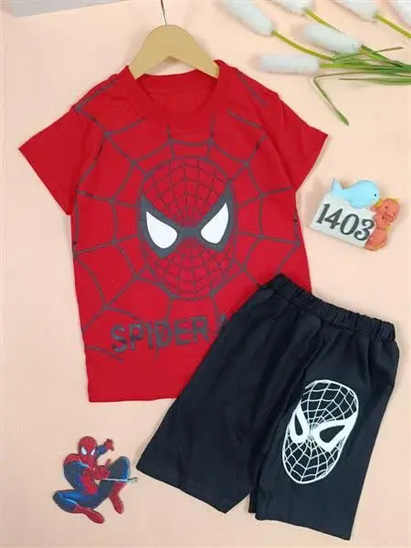 تیشرت شلوارک مردعنکبوتی 
