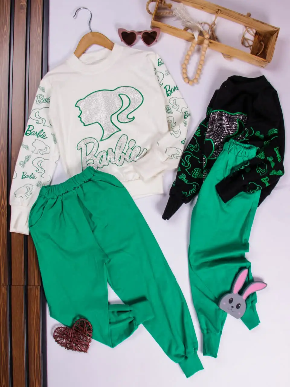 💢بلوز شلوار فینگردار باربی💢
