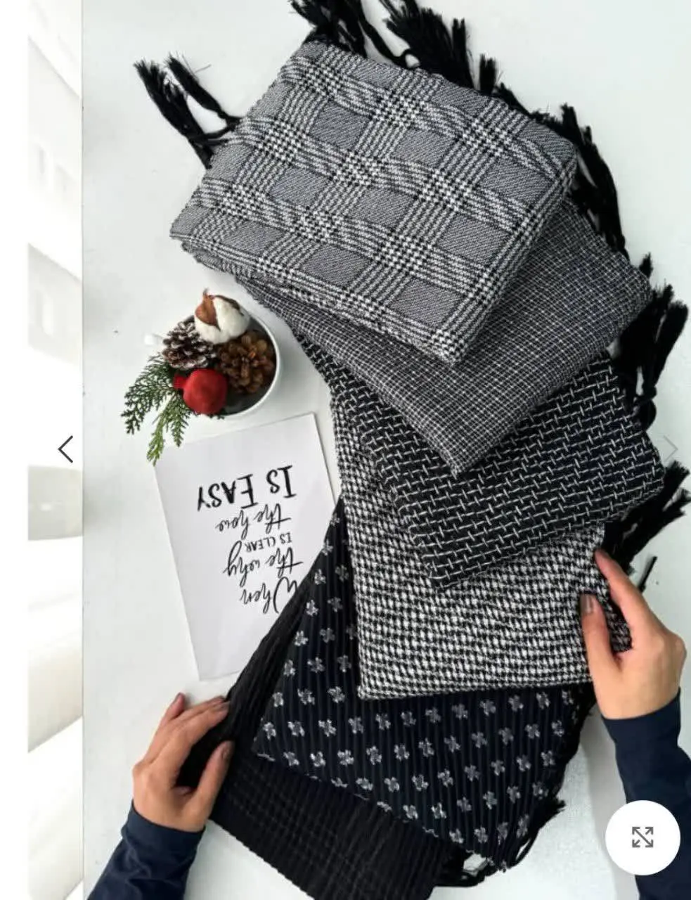 شال پلیسه ریشه افریقایی
