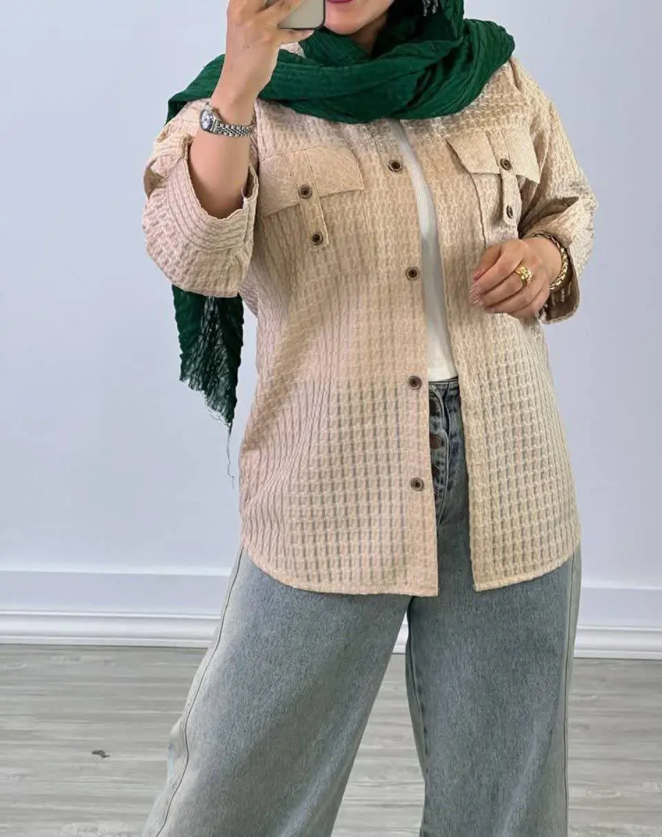 مانتو حصیری جیب صلیبی