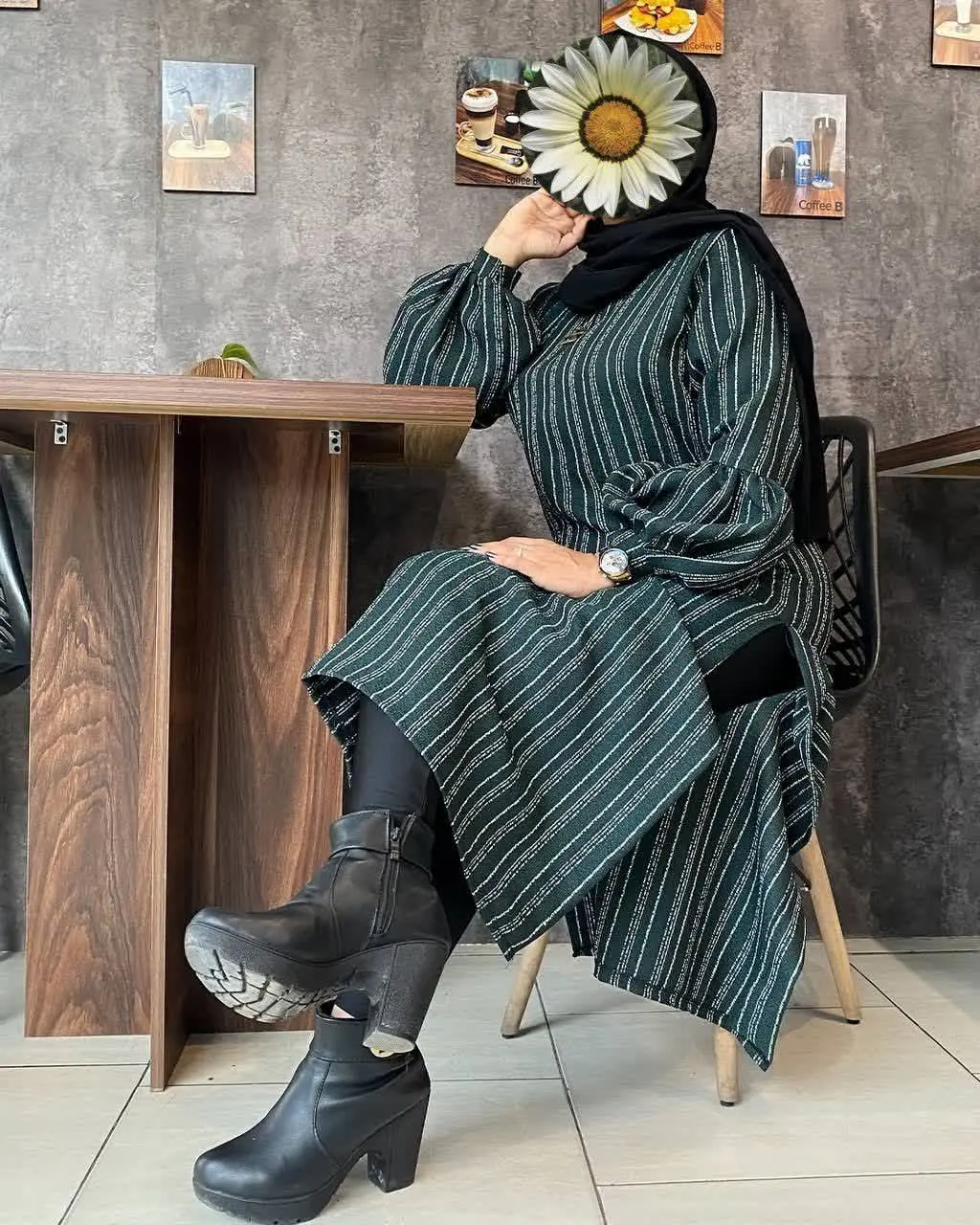 مانتو پیراهن پاییزی مدل پانیز