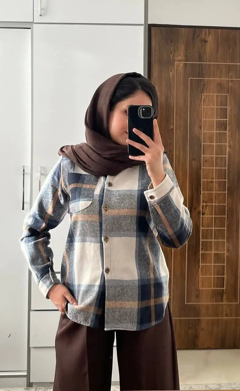 🎄 شومیز کشمیر پشمی ضخیم تین...