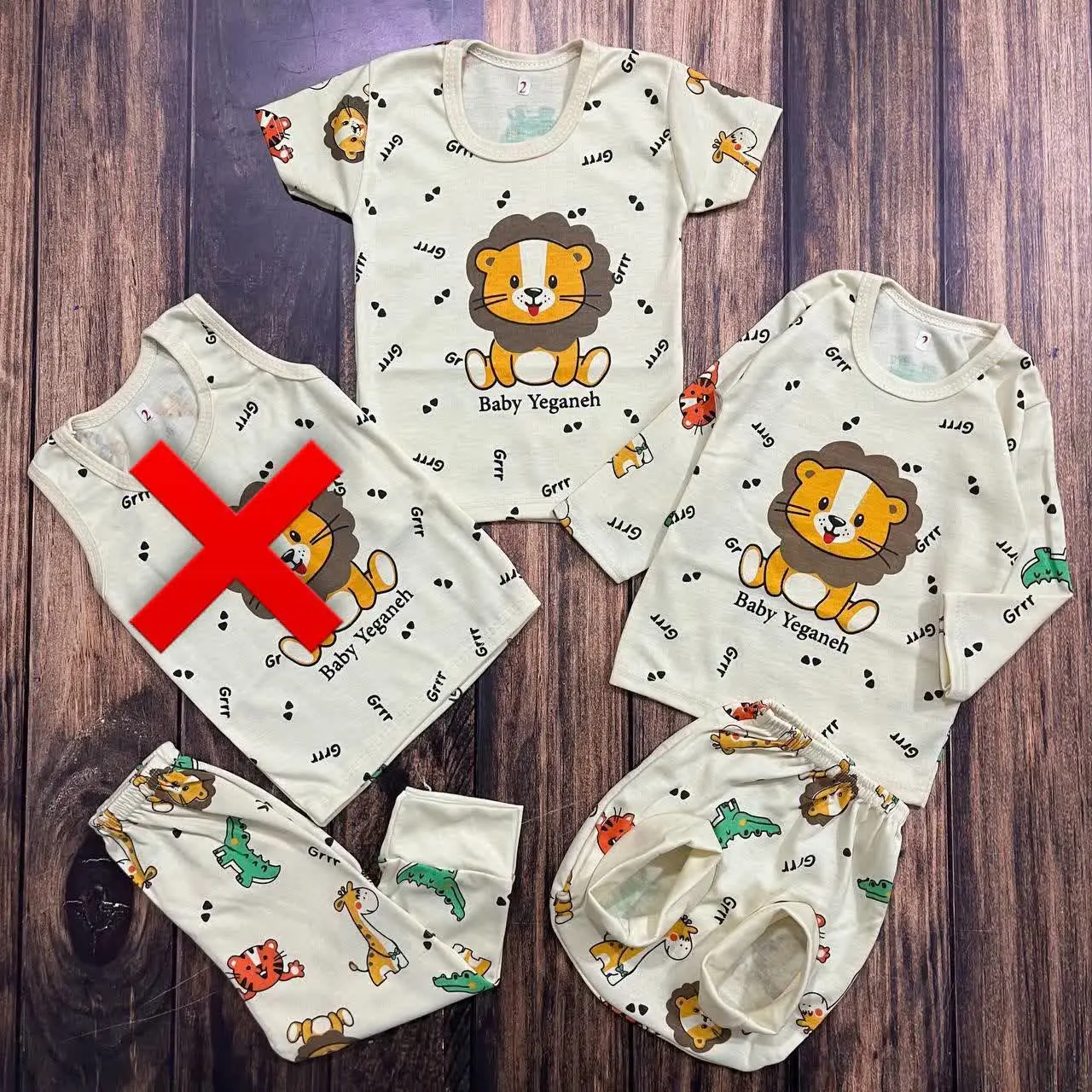 بلوز استین بلند و شلوار طرح...