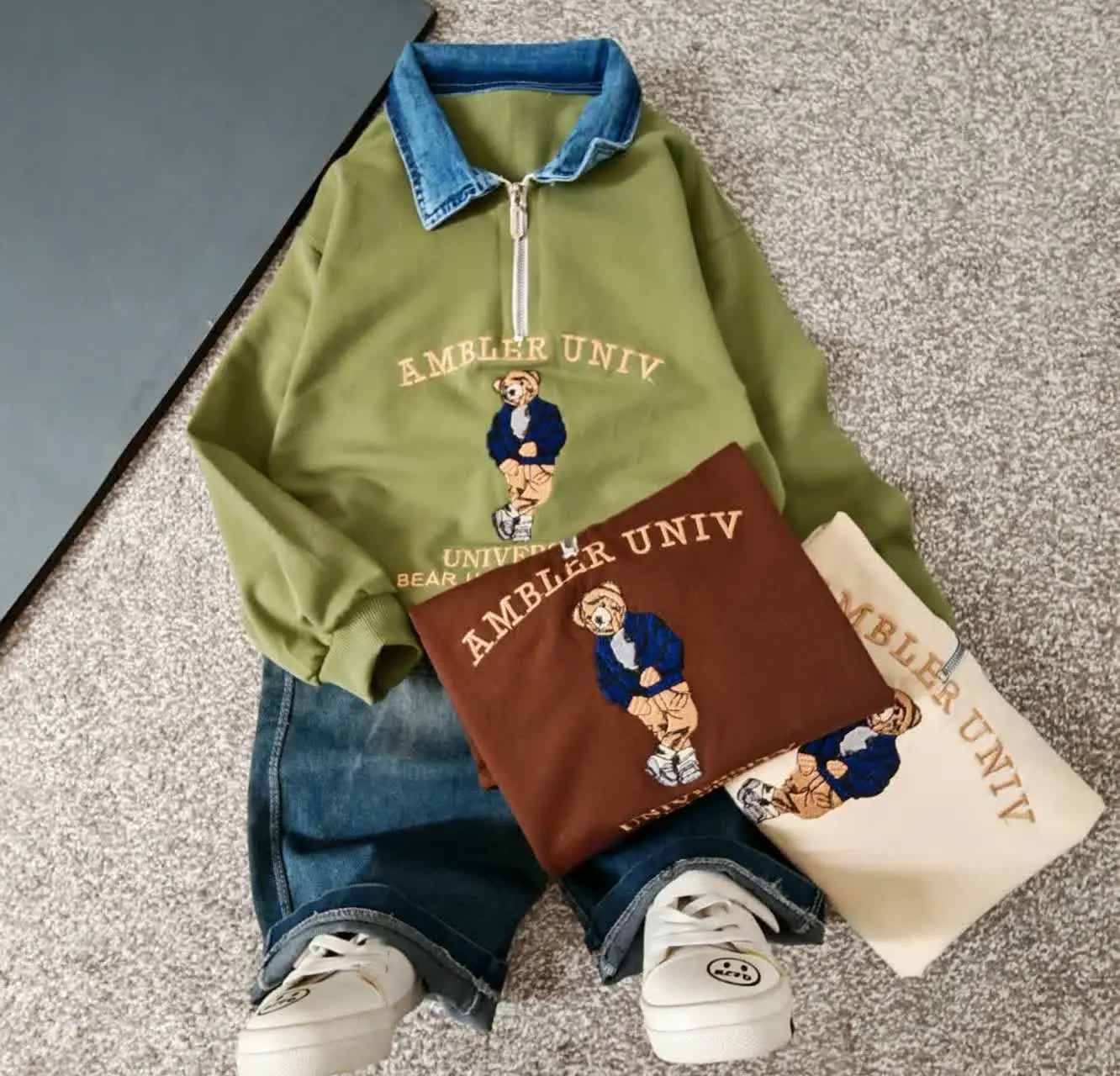 ست تدی با شلوار جین بگ