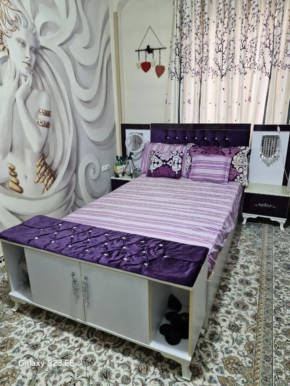 تخت خواب یه نفر سایز بزرگ عرض ۱۲۰ در حد نو 
