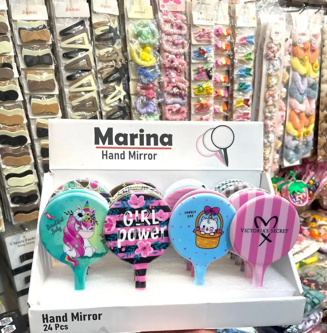 🍀آینه آرایشی دسته دار
