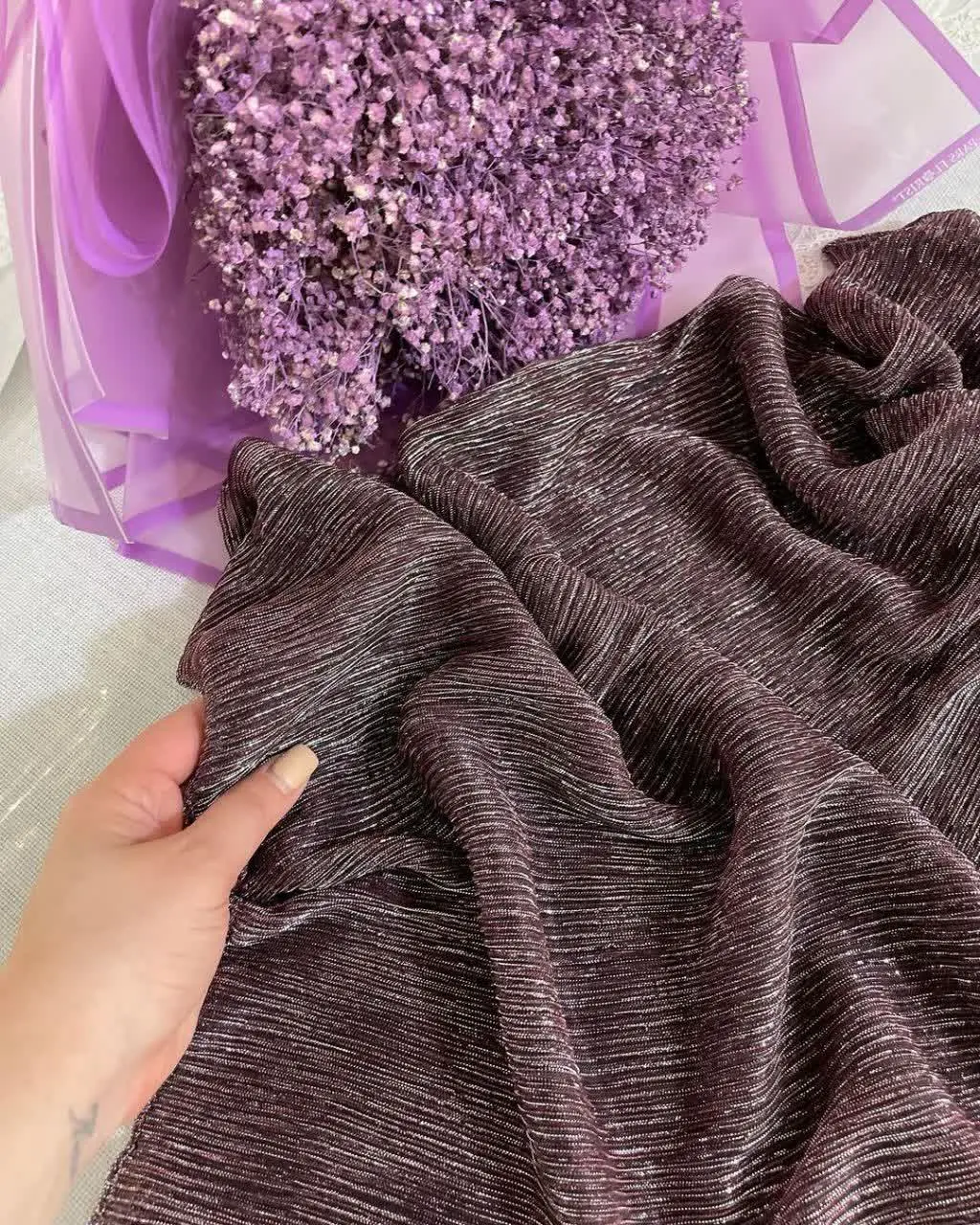 ✅️ نام کالا: شال شاین مجلسی 
