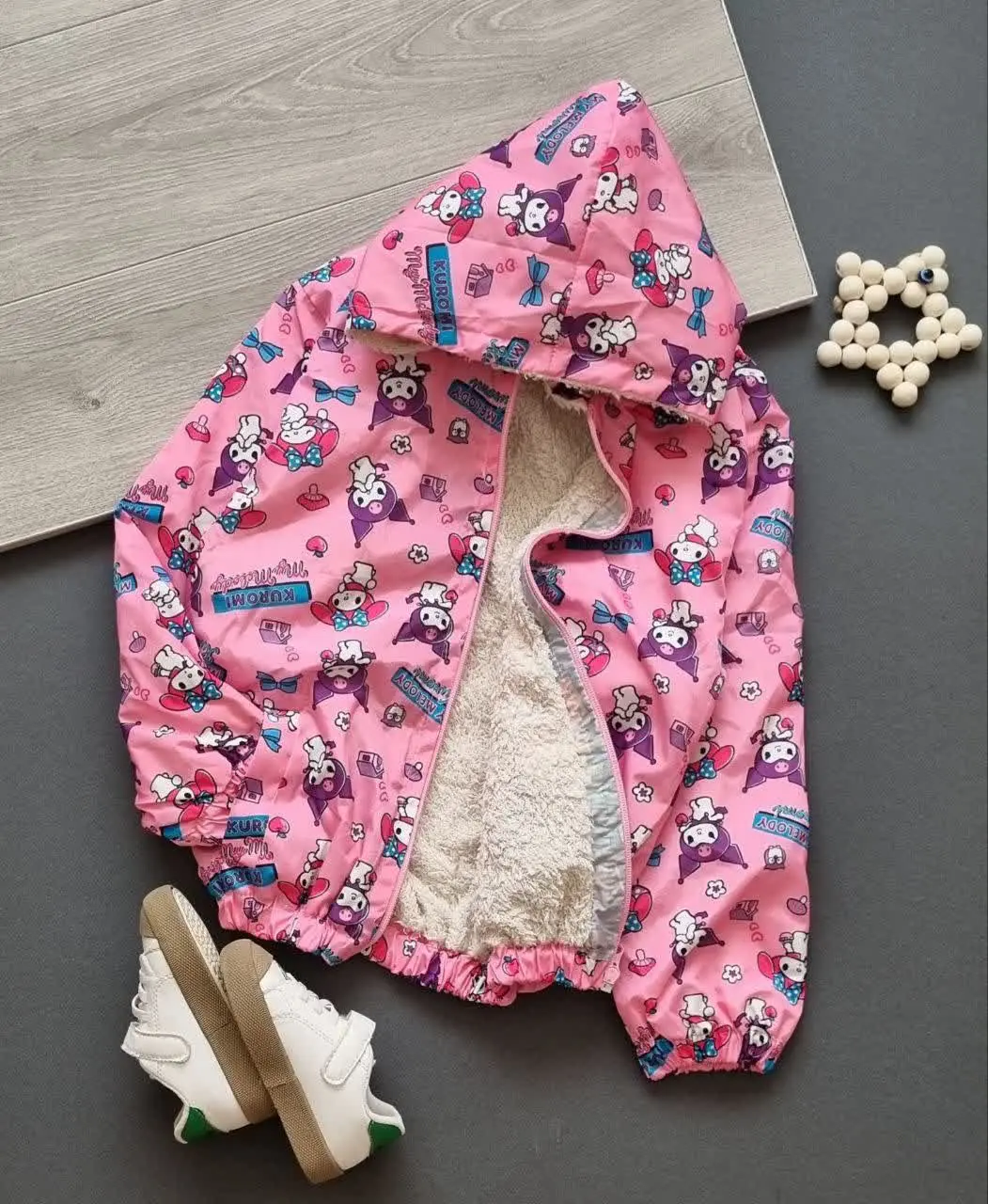 🎄سویشرت داخل خز چاپ کرومی و...