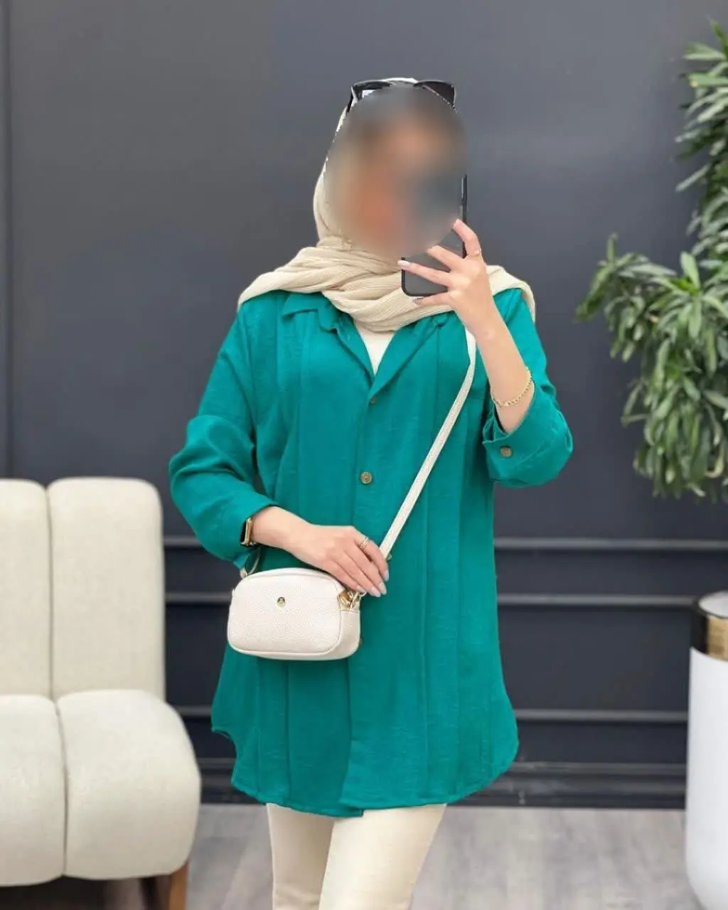 🛍نام: شومیزمانتویی پیله دار🌱
