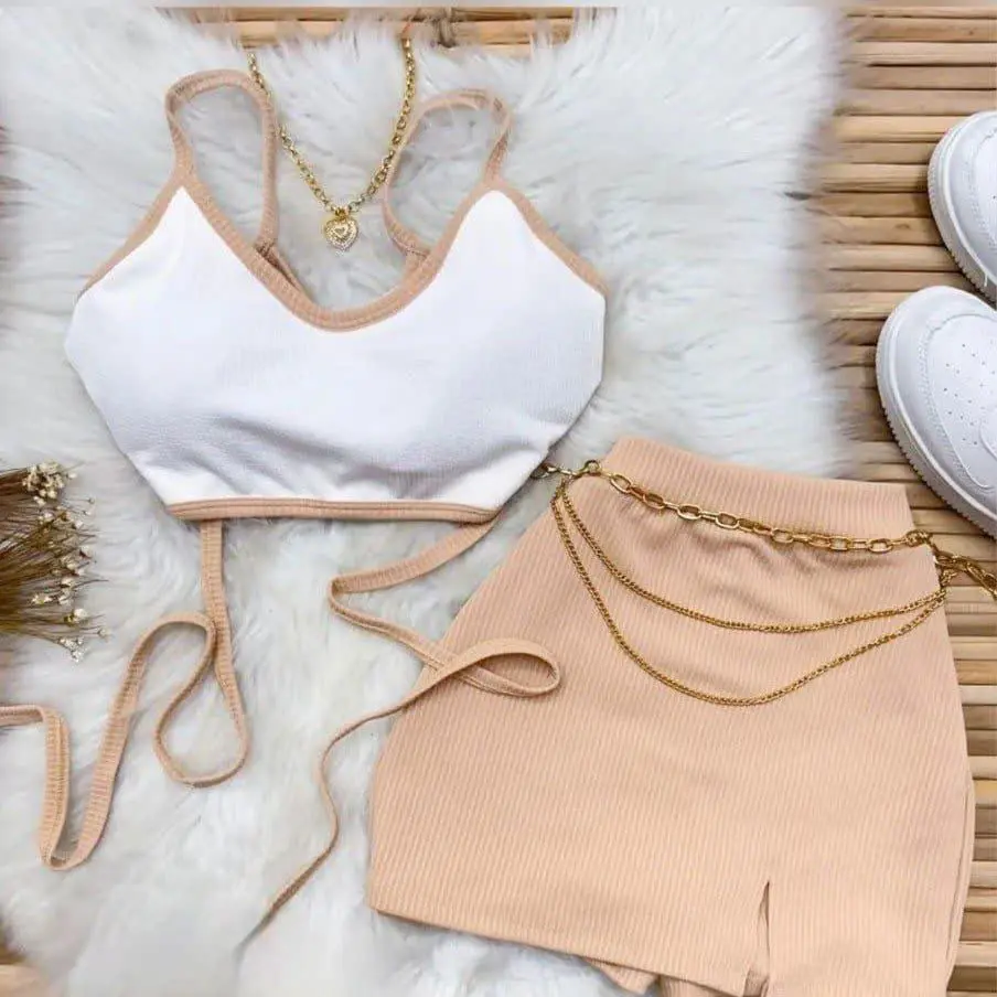 ست کراپ دامن