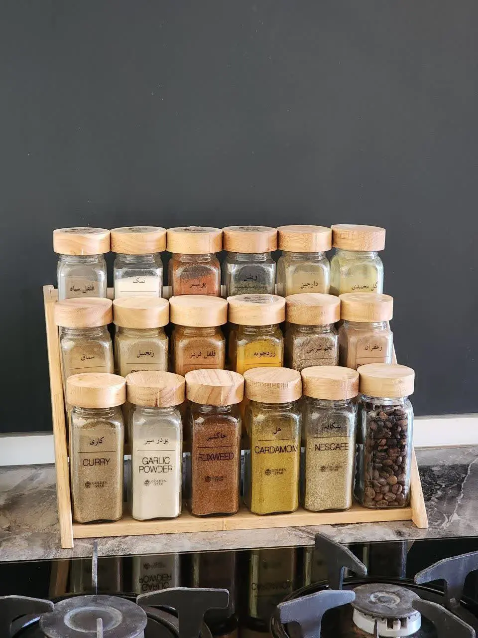 ست بانکه های ادویه چوبی ۱۸...