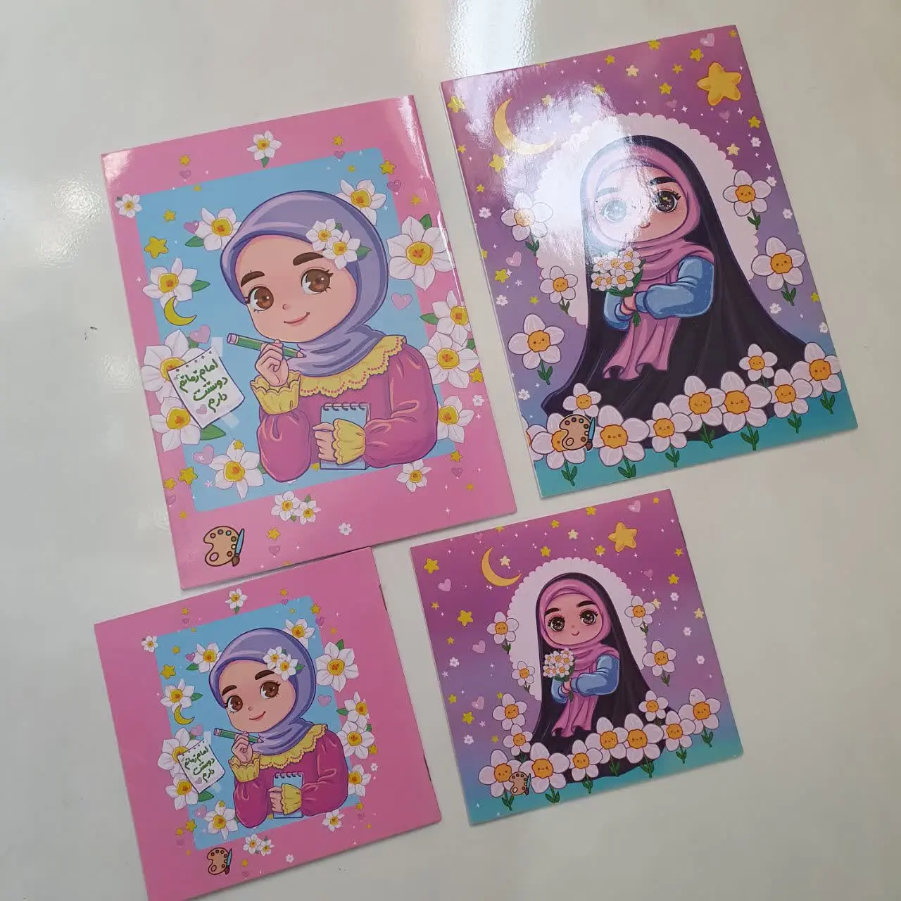 ست دفتر نقاشی و دفترچه 
