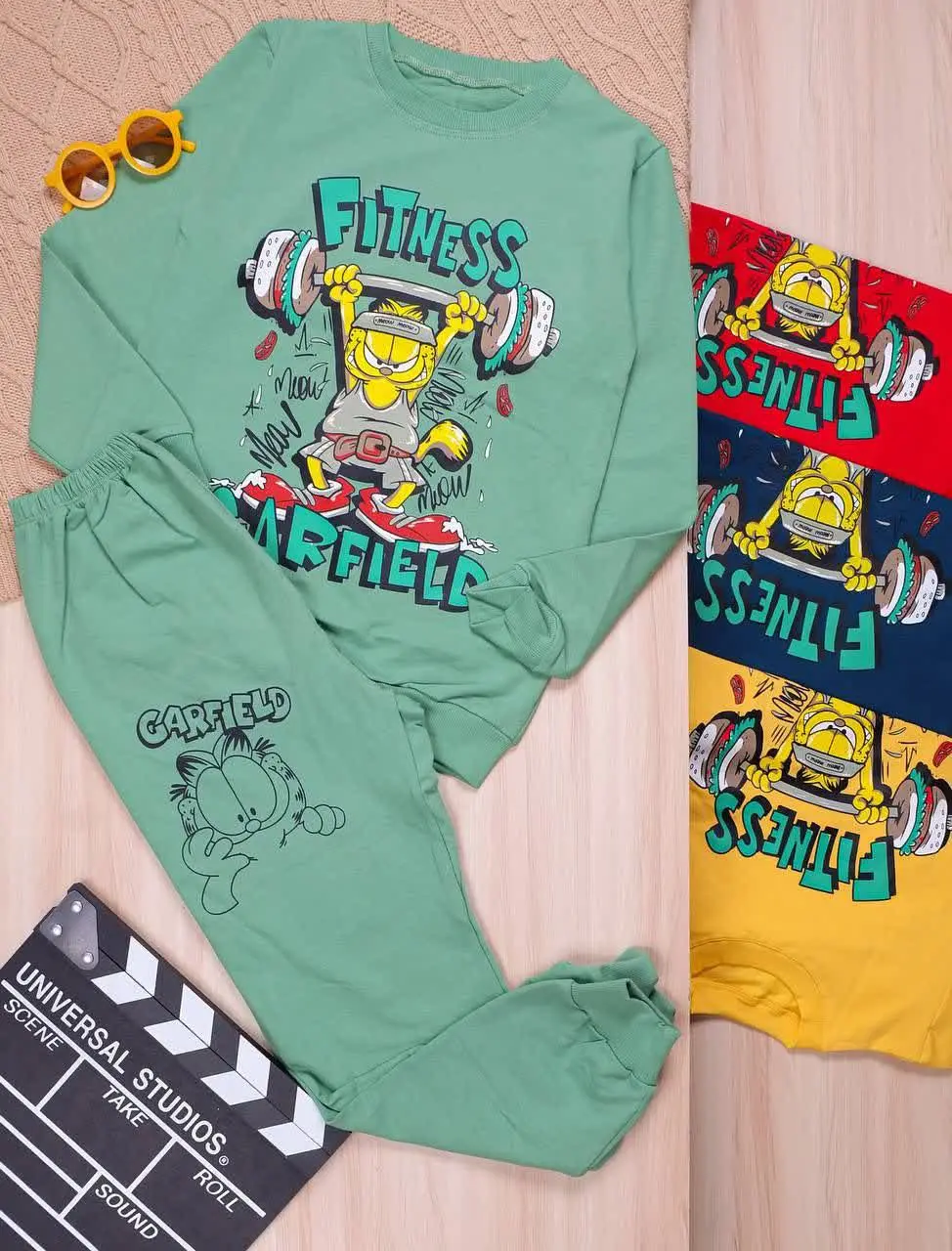 👫بلوز و شلوار چاپ گارفیلد👫
