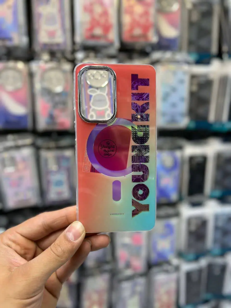 📱مدل قاب: قاب هولوگرامی PC**در طرح‌های بسیار زیبا و خاص دور لنز و دکمه‌ها متال مخصوص انواع #سامسونگ #شیائومی 
