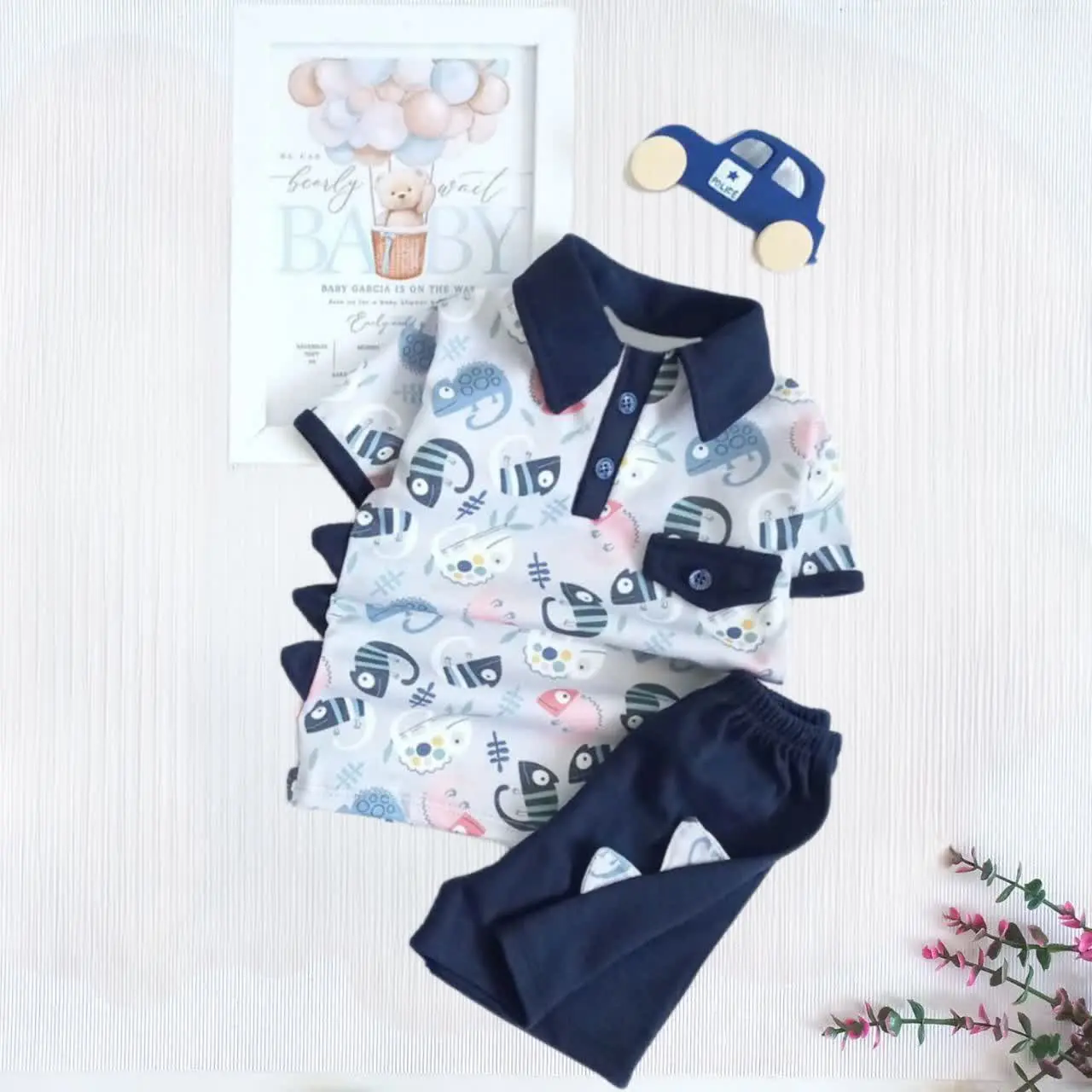 🔹تیشرت شلوارک پسرانه طرح آفتاب🔸
