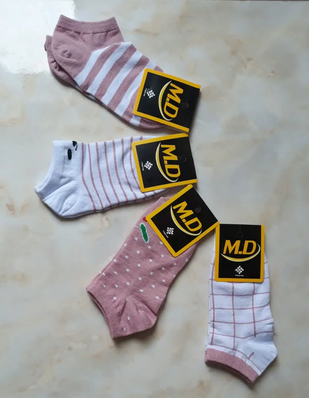 جوراب مچی زنانه گلبهی😍
